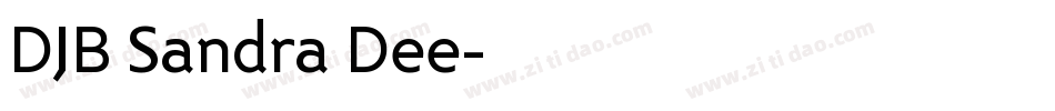 DJB Sandra Dee字体转换